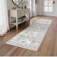 thumbnail image 6 of BERTHMEER 2'x6' Runner Rugs for Floor Washable Non-slip Runner Rugs for Kitchen Laundry Room Distressed Vintage Oriental Traditional Soft Indoor Gray Runner Rugs for Hallway, Gray, 6 of 6