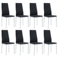 thumbnail image 3 of Office Visitor Chairs & Leather Reception Chairs | Mid-Back Conference & Restaurant Dining Chairs (Suitable for Meeting Rooms/Lounges/Cafes) | Black 8-Piece Set, 3 of 9