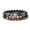 Larvikite, variant on Gemstone Jasper Tiger Eye Obsidian Layered Hematite Bracelet Stretch Jasper T79