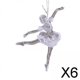 thumbnail image 1 of Adornos colgantes de árbol de Navidad Soledad 6 piezas decorativos transparentes, 1 of 9