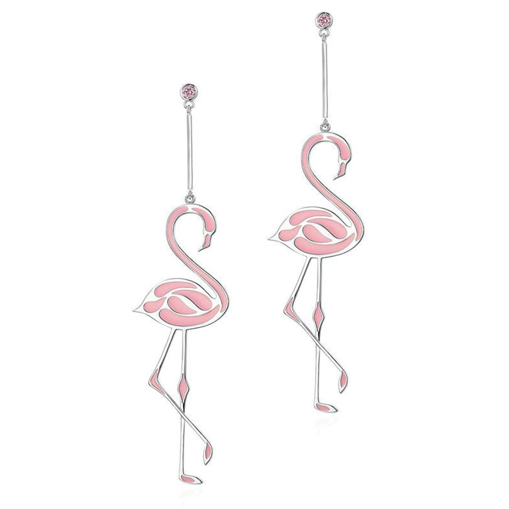  Personalized Drop Fishhook Earrings for Women Flamingo