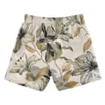 thumbnail image 2 of Kids' Beach Pants Comfortable Swim Trunks Lily Motifs Pattern Shorts for Pool Vacation and Lounge Wear Small, 2 of 8