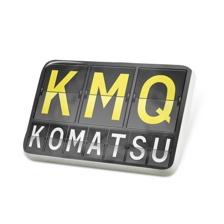 Porcelein Pin KMQ Airport Code for Komatsu Lapel Badge – NEONBLOND