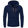 thumbnail image 6 of Xzbqbs Men's Fashion Hoodies & Sweatshirts Quarter-Zip Tactical Hooded Pullover Causal Long Sleeve Lightweight Sweatshirt with Pocket, 6 of 7