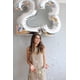 thumbnail image 4 of Globo número 30 plateado de 40 pulgadas para fiesta de 30 cumpleaños, 4 of 6