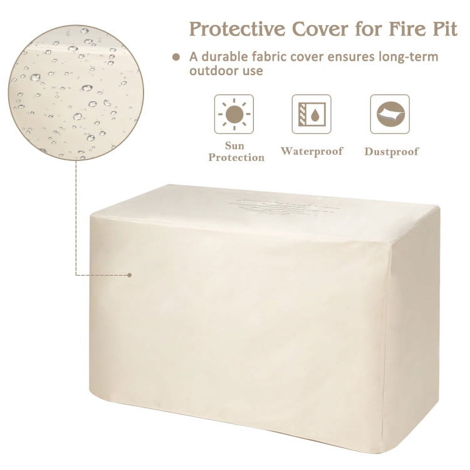 Aimee Lii 9 Pieces Patio Furniture Set with 42 Inches 60000 BTU Fire Pit, Outdoor Patio Furniture, White Aimee Lii 9 Pieces Patio Furniture Set with 42 Inches 60000 BTU Fire Pit, Outdoor Patio Furniture, White