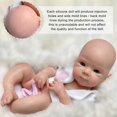 thumbnail image 4 of Muñeca de silicona Gileutay, 33 cm, realista, recién nacida, 4 of 6