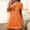Orange, variant on VgaVtl Black Sleep Shirts for Women Plus Short Short Sleeve Womens Nightgown Print Sleepwear
