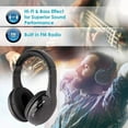 thumbnail image 3 of QHUDLV 5-in-1 Bluetooth Wireless TV Headphone Hot S8, 3 of 9