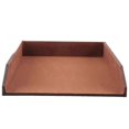 thumbnail image 1 of PU Leather Collection Letter Tray, Document Desk Organizer,Stackable Office File Document Tray Hold, 1 of 5
