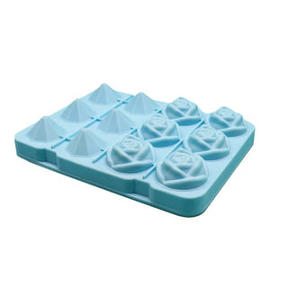 Bobasndm Diamond Rose Ice Mold & Large Ice Cube Trays,12 Cavities 3D Fancy  Shape,Silicone Rubber Funny Cool Ice Ball Maker for Chilling Cocktail Juice Whiskey  Bourbon Freezer 
