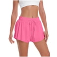 thumbnail image 4 of Kaemgyyd Running Shorts for Women Casual Athletic Quick Dry Workout Sweat Shorts Fashion Solid Color High Waist Shorts, 4 of 4