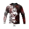 thumbnail image 5 of Baohd Veste d'Automne Unisexe Imprimé Numérique 3D pour Hommes et Femmes Sweat à Capuche Loup Imprimé 3D style 1 3TG, 5 of 5