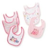 Gerber - Terry & Interlock Dribbler Bibs 6-Pack, Pink