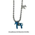 thumbnail image 5 of Oasiva Stylish Running Horse Charm Necklace Lightweight Alloy Material Fashion Accessory For Occasions, 5 of 20