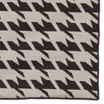 thumbnail image 3 of Linon Salonika Houndstooth Reversible Woven Wool 5'x8' Rug in Brown, 3 of 3