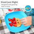 thumbnail image 4 of Re-Play Toddler Plates - 7 inch Deep-Walled Flat Kids Plates - Dishwasher & Microwave Safe - Made in the USA - Set of 4 - Ocean Waves, 4 of 11