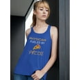 thumbnail image 2 of Physician Fueled By Pizza Racerback Tank Women -Image by Shutterstock, Female x-Large, 2 of 4