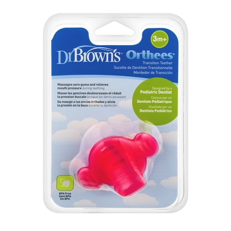 Dr. Brown's Orthees Transition Teether - Pink