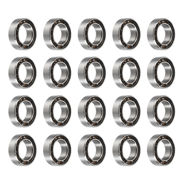 Uxcell Paquete de 20 Rodamientos de Yema para Girar, 6x9.9x2.9mm Rodamientos de Giro para Juguetes Antiestrés, Patinetas, Yo-Yo, Accesorios de Arte de Uñas