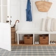 thumbnail image 4 of Dash & Albert Lakeville Plaid Handwoven Indoor/Outdoor Rug, 2' x 3', Charcoal, 4 of 5