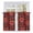 Red, variant on Red Boho Floral Tier Curtains, Vintage Southwestern Ethnic Tribe Botanical Light Filtering Kitchen Curtains, 2Pcs Rod Pocket Half Window Treatments Panels for Sink Cafe Cabinet Basement 27.5x45In