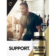 Taurine 2000mg | 60 Vegetarian Caplets | Advanced Athlete Formula | by Carlyle