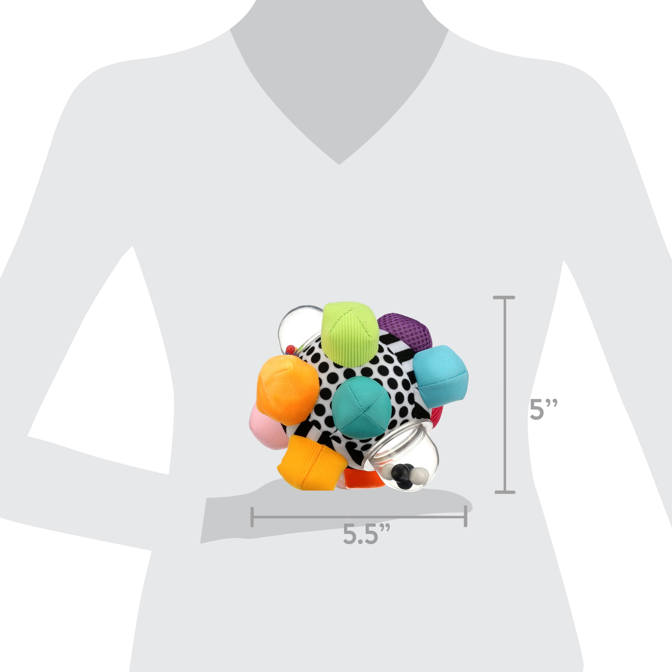 Sassy Bumpy Ball Developmental Baby Toy Inspires Motor Skills - 6 Months and Up