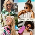 thumbnail image 3 of Sunier Polarized Fashion Trendy Sunglasses Women Men Ultralight Hexagon Metal Shades, 3 of 8