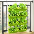 thumbnail image 4 of Vertical Herb Planter, 8-Pockets Indoor/Outdoor Hanging Garden Flower Pots Wall Planter Box Beds for Garden Porch, 4 of 8