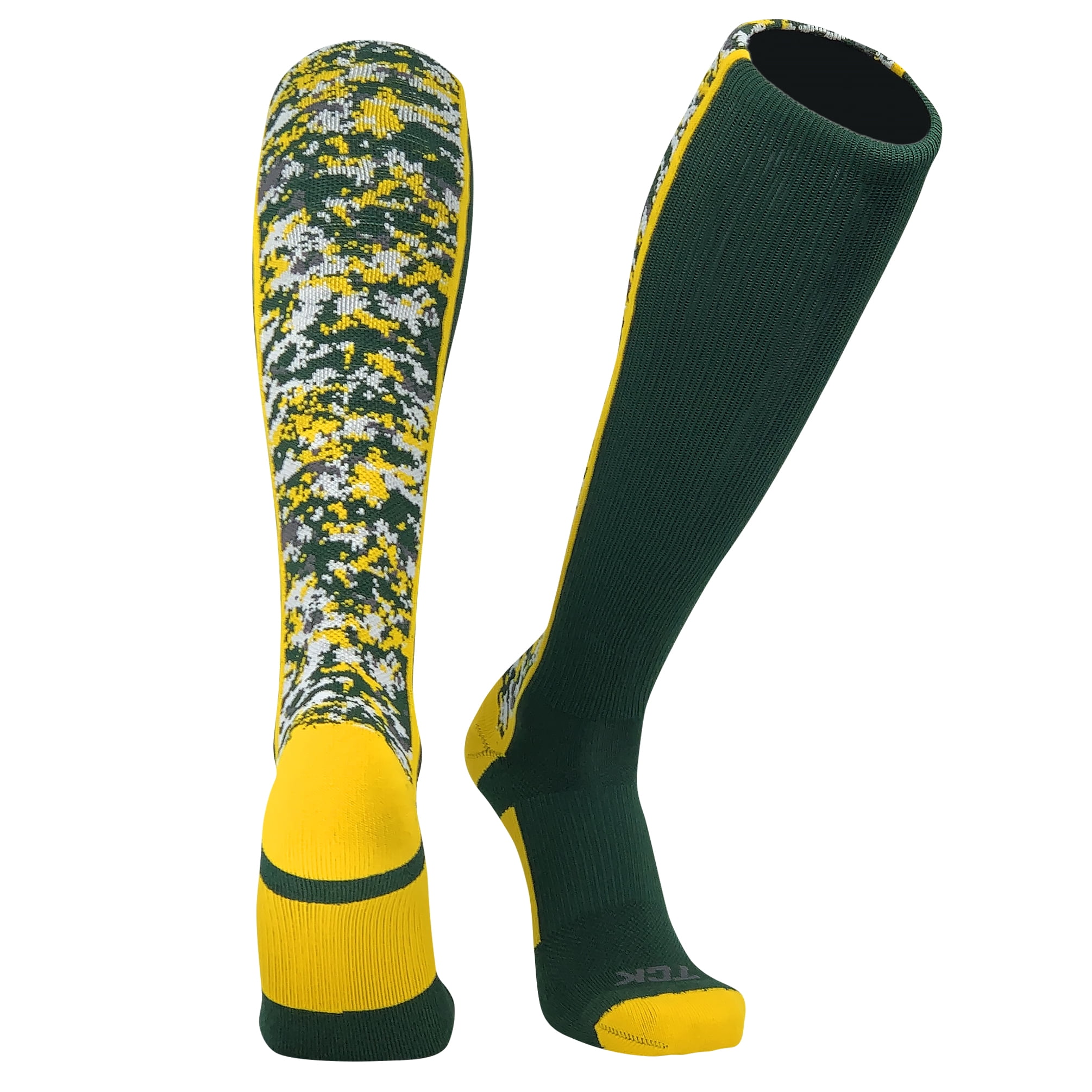 TCK Digital Camo Elite Dark Green Gold Knee High Baseball Football