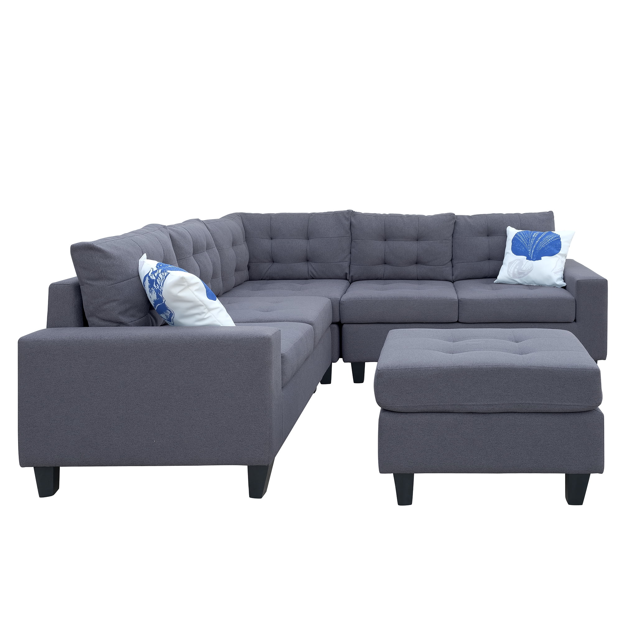 Clearance! Sectional Sofa, Modern Fabric Sectional Sofa with Chaise, Sectional Sofa with Storage ...