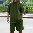 thumbnail image 1 of WILLBEST Pantalones Cortos Casuales para Hombre, Pantalones Cortos Casuales de 5 Pulgadas con Cintura Elástica y Cordón, Pantalones Cortos de Playa de Verano con Bolsillos, 1 of 6