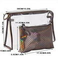 thumbnail image 3 of 2pcs PVC Makeup Cosmetic Toiletry Organizer Bag Waterproof Zipper Clear Storage Bags for Outdoor Travel Gold, 3 of 3