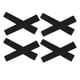 thumbnail image 5 of Amortiguadores de piel sintética antideslizantes para arcos recurvos, absorción de impactos, 8 silenciadores de cuerdas de arco negros, 5 of 8