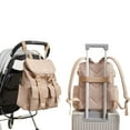 thumbnail image 5 of Sunveno Deluxe Large Capacity Backpack Diaper Bag in Brown, 5 of 5