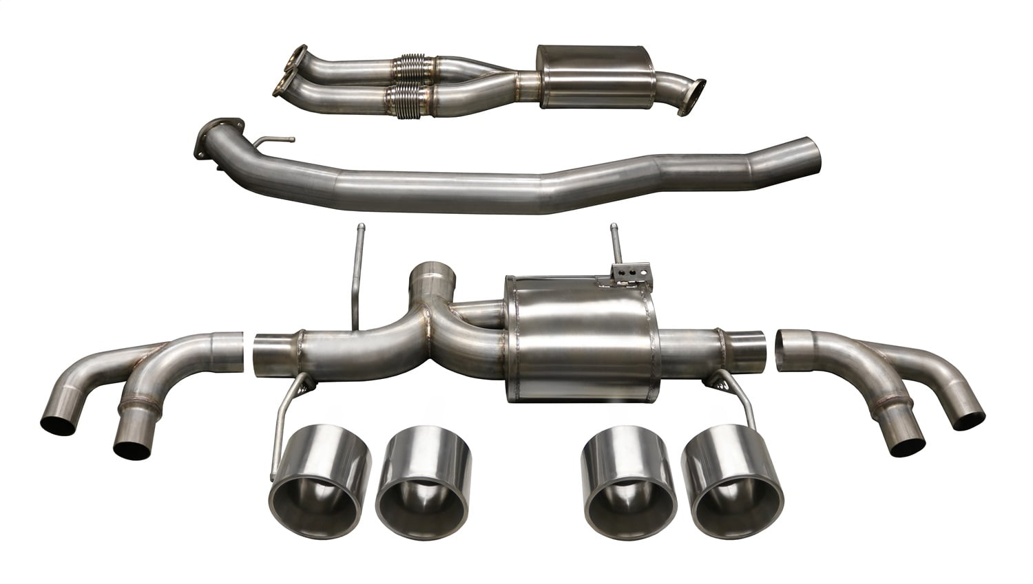 Corsa Performance 14999 Xtreme CatBack Exhaust System; Dual Rear Exit; 3.5 in. Dia.; Incl