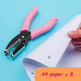thumbnail image 5 of 1/4 Inch Small Mini Tiny Circle Shaped Hole Paper Punch Puncher with Pink Soft Handheld Grip fo, 5 of 5