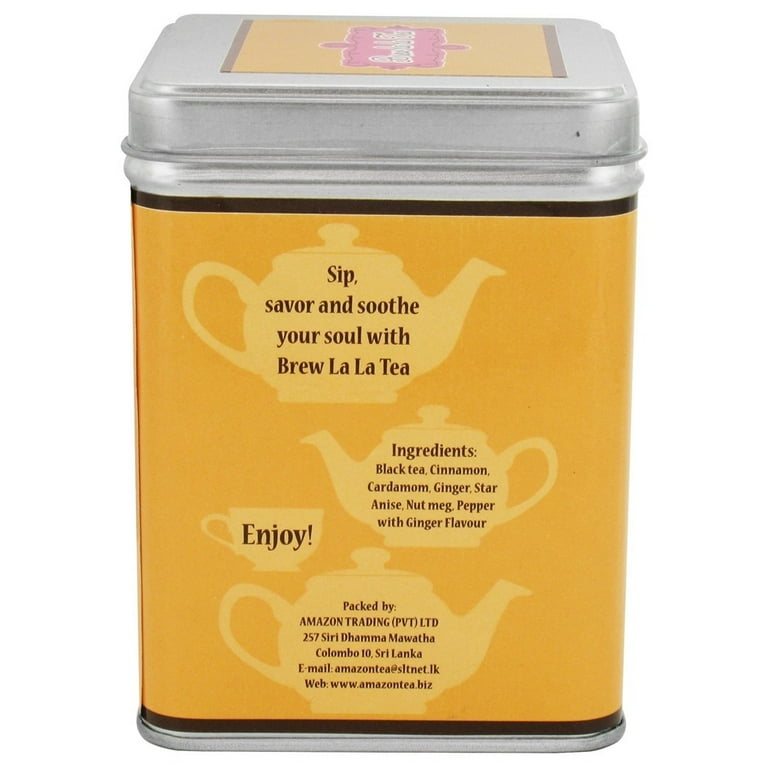 BREW LA LA TEA ORGANIC EARLY GREY GREEN TEA 50 STRING & TAG TEA BAGS