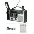 thumbnail image 5 of Yibooy Portable Solar Powered Hand Crank Radio AM FM SW1 SW2 Multi-band Emergency, 5 of 7