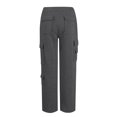 thumbnail image 4 of Cargo Pants Women Wide Leg Sweatpants High Waisted Joggers with Pockets Outdoor Athletic Workout Casual Loose Pants Soft Comfy Lightweight Hilking Jogger Vacation Trousers, 4 of 6