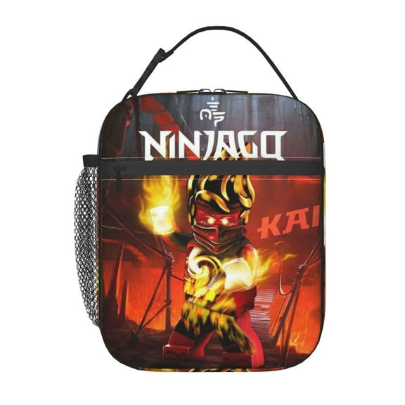 Ninjago Cartoon Lunch Ninja Picnic Bag Large Capacity Cooler Bag Lightweight Lunch Box With Pockets For Work/School/Travel/Picnic