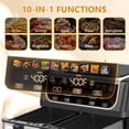 thumbnail image 4 of ZHICHUN 9.5 Quart Dual Basket Air Fryer 10 Presets Independent Temp Control with Sync Mode, 4 of 8