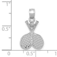 thumbnail image 2 of Raquette Double en Or Blanc 14K, 2 of 2