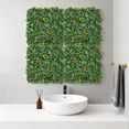thumbnail image 4 of Multi-Pack Artificial Moss Trellis Panel, Garden Privacy Screen with Artificial Greenery Foliage, Peel and Stick Wall Decoration, Bamboo Fence Screening, Outdoor Garden Fence Screening 50*50CM C, 4 of 9