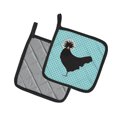 thumbnail image 2 of Caroline's Treasures Polish Poland Chicken Blue Check Pair of Pot Holders, 2 of 3