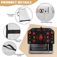thumbnail image 6 of Renewold Toaster Oven Cover Stain-Resistant Air Fryer Smart Oven Protector with Storage Pockets Easy Clean Kitchen Appliance Accessories, 18.5 x 14.5 x 9 Inches, Ladybug Flower, 6 of 7