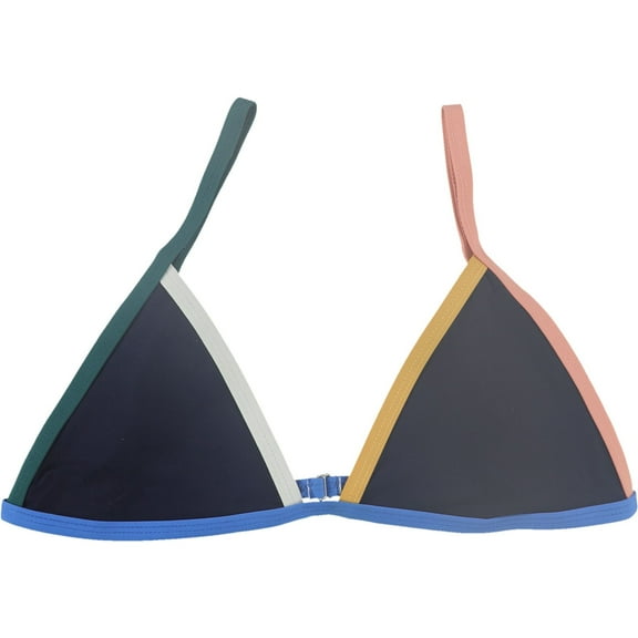 Tavik Womens Jett Triangle Bikini Swim Top, Blue, Large