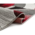 thumbnail image 6 of Well Woven Ruby Yolo Modern Contemporary Red Grey Abstract Shape 2' x 7' Runner Area Rug, 6 of 6