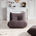 thumbnail image 6 of Indecor Home Comfortable Togo Sofa Lazy Couch for Living Room Bedroom Single Seater Floor Sofa Brown, 6 of 11